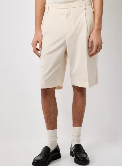 Pleated fluid Bermudas