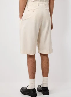 Pleated fluid Bermudas