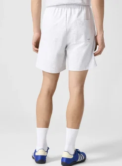 Pleated jersey shorts