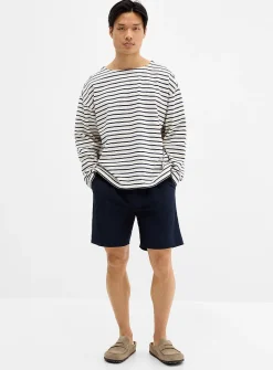 Pleated ripstop Bermudas