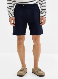 Pleated ripstop Bermudas