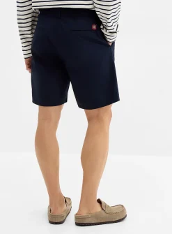 Pleated ripstop Bermudas