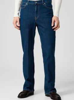 Pleated '70s style flared jean