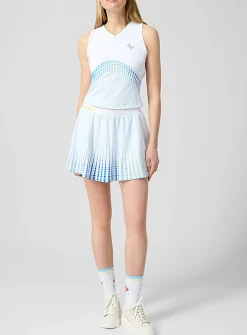 Pleated tennis miniskirt