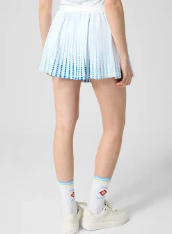 Pleated tennis miniskirt