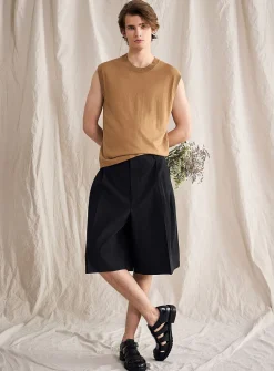 Pleated XL Bermudas