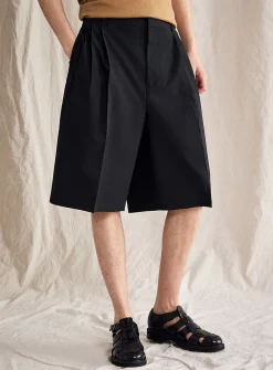 Pleated XL Bermudas