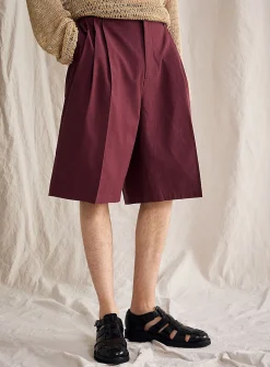 Pleated XL Bermudas
