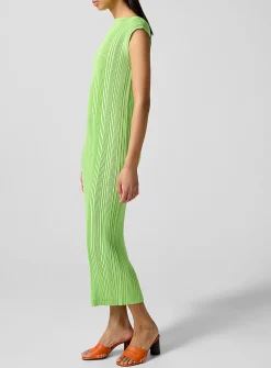 Pleats Please sleeveless midi dress