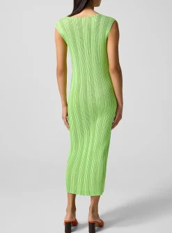 Pleats Please sleeveless midi dress