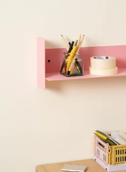 Pli folded steel wall-mounted shelf unit