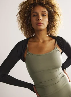 Plump jersey slim-fit bolero