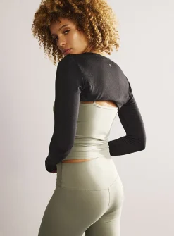 Plump jersey slim-fit bolero