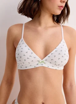 Pointelle knit bralette
