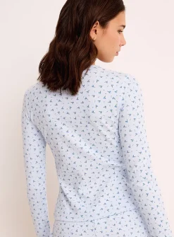 Pointelle knit cardigan