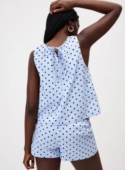 Polkadot poplin camisole
