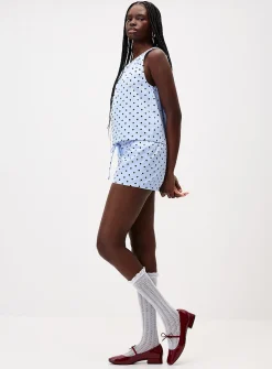 Polkadot Poplin Minishort