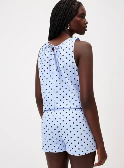 Polkadot Poplin Minishort