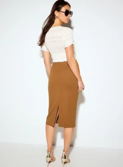 Ponte pencil skirt