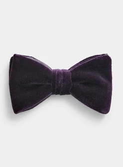 Pontoglio velvet bow tie