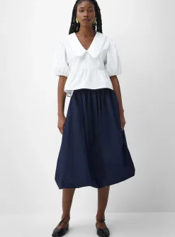 Poplin bubble skirt