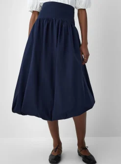 Poplin bubble skirt