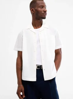 Poplin camp shirt