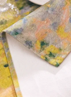 Poppy fields linen-blend table runner