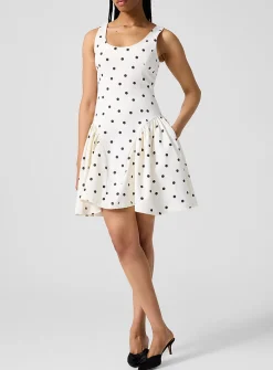 Poppy polka dot dress