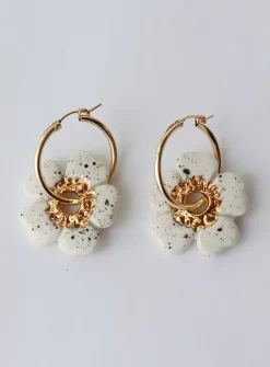 Poppy porcelain earrings