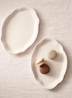 Porcelain retro dessert plate