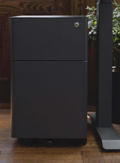 Powder-coated steel small filing cabinet