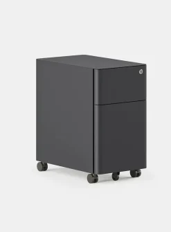 Powder-coated steel small filing cabinet