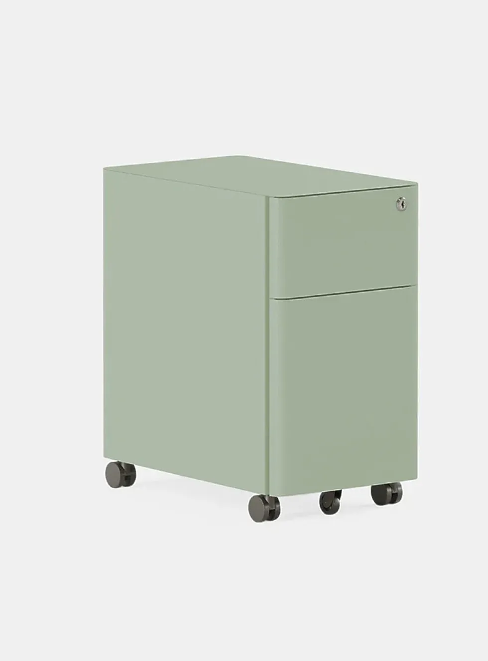 Powder-coated steel small filing cabinet