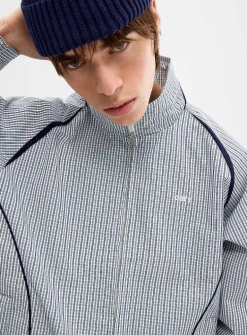 Practice mini-check windbreaker jacket
