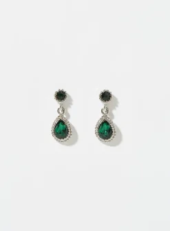 Precious stone earrings