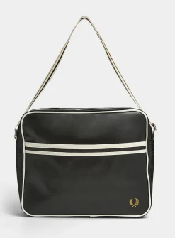 Preppy-stripe laptop bag