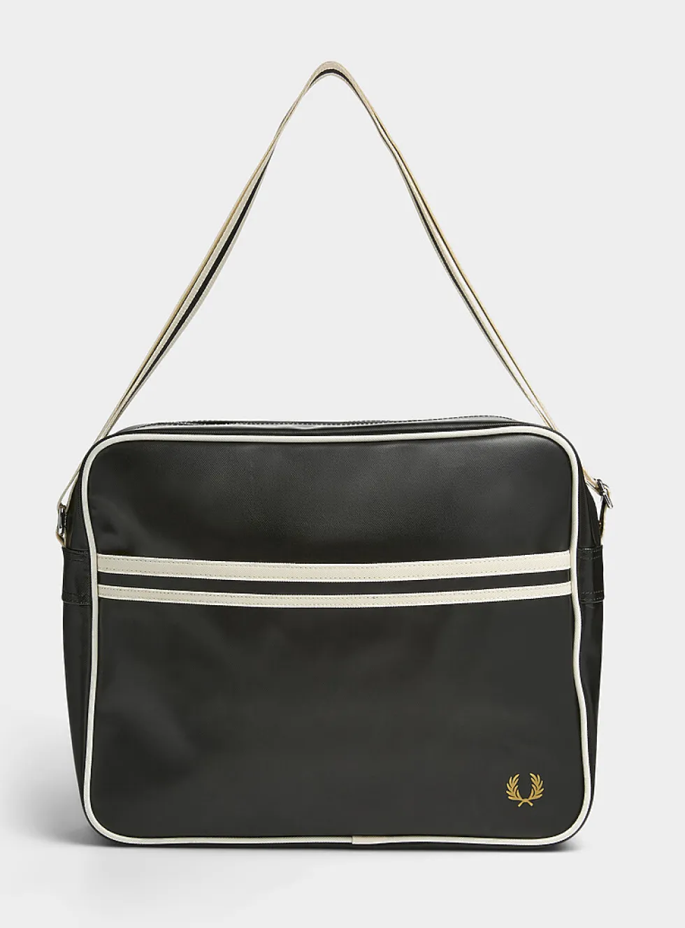 Preppy-stripe laptop bag