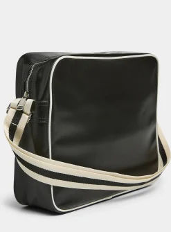 Preppy-stripe laptop bag
