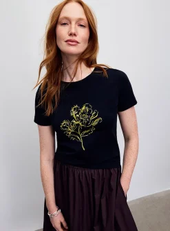 Printed Pima cotton T-shirt