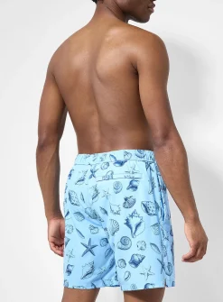 Printed stretch swim short