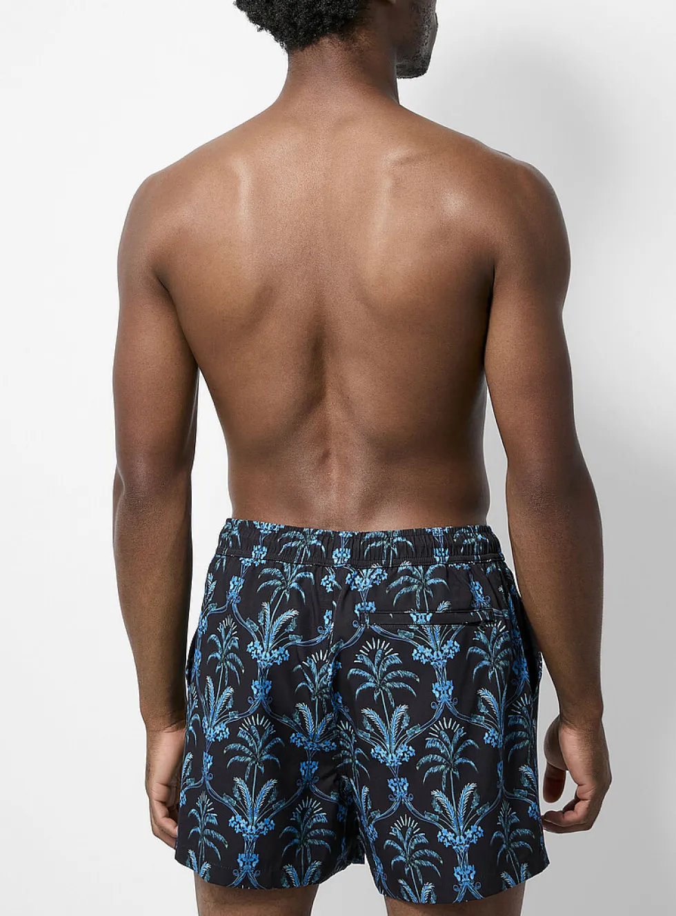 Printed stretch swim short