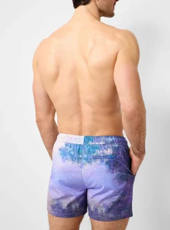 Printed stretch swim short