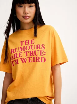 Printed washed T-shirt