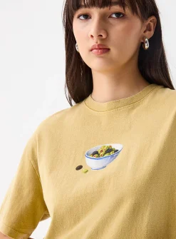 Printed washed T-shirt
