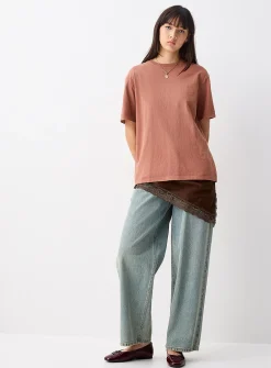 Printed washed T-shirt