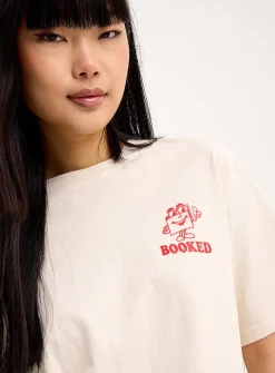 Printed washed T-shirt