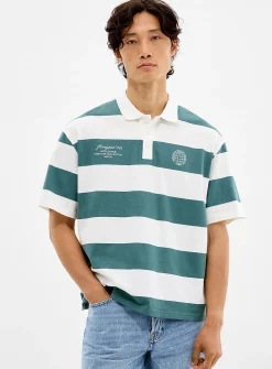 Project 13 club stripe polo