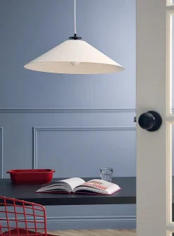 Prudence matte white light fixture