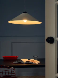 Prudence matte white light fixture